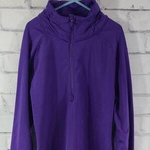 Women's 1/4 zip performance pullover, med